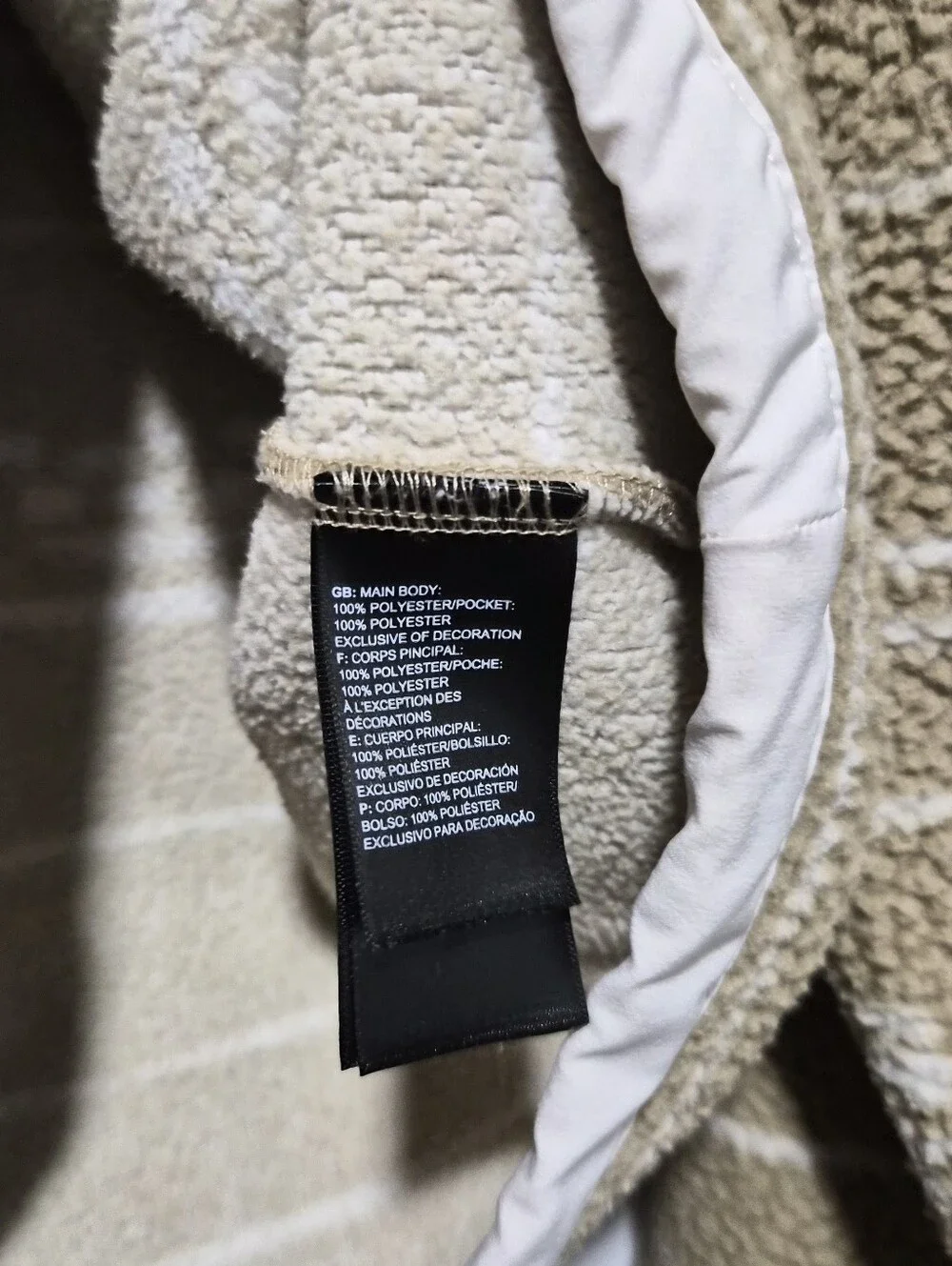 The North Face Men Beige Cragmont 1/4 Snap Front Sherpa Fleece Jacket Size XL